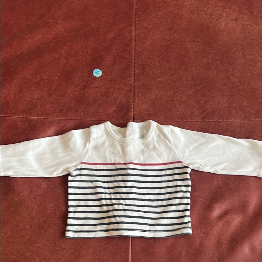 Petit Bateau Striped Shirt - Navy and Black